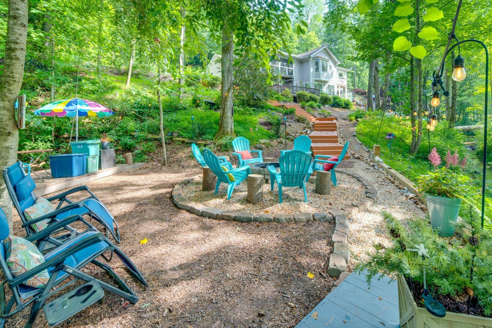 Creekside Hendersonville Haven Hot Tub And Fire Pit Exterior photo